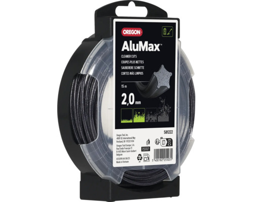 Oregon AluMax maaidraad met 2,0 millimeter diameter en 15 meter lengte voor grastrimmers