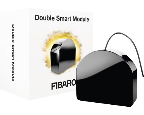 Fibaro Double Smart Module met productverpakking