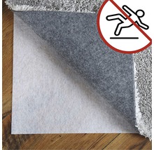 Antislip tapijtonderlegger met symbool voor uitglijgevaar