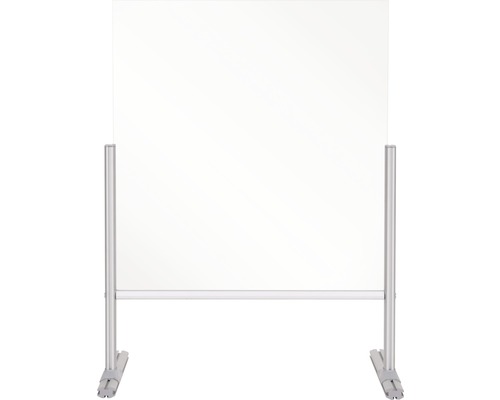 BI-OFFICE Hygiënisch staand baliespatscherm glas 100x85 cm