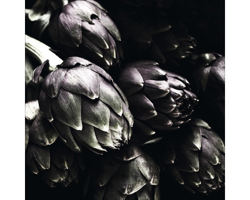 PURE LIVING Schilderij glas Artichokes I 30x30 cm