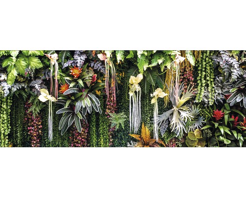 PURE LIVING Schilderij glas Vertical Garden 50x125 cm