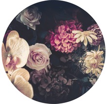 Bloemstuk met rozen, hortensia''s en madeliefjes