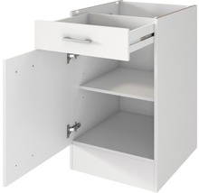 Onderkast met open deur, lade en legplanken
