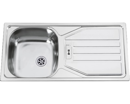 Roestvrijstalen spoelbak met afdruiprek