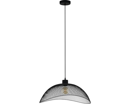 Hanglamp met zwarte metalen structuur