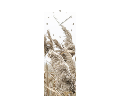 Wandklok met grassenmotief