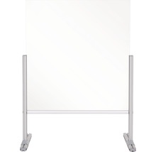 Vrijstaand kuchscherm van acrylglas met aluminium frame