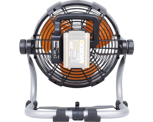 Accu ventilator met beschermrooster en handgreep