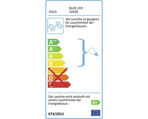 Energielabel voor EGLO lamp Buzz-LED 32428