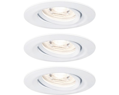 PAULMANN LED Inbouwspot set Nova Mini Ø 66 mm wit, 3 stuks PAULMANN LED Inbouwspot set Nova Mini Ø 66 mm wit, 3 stuks