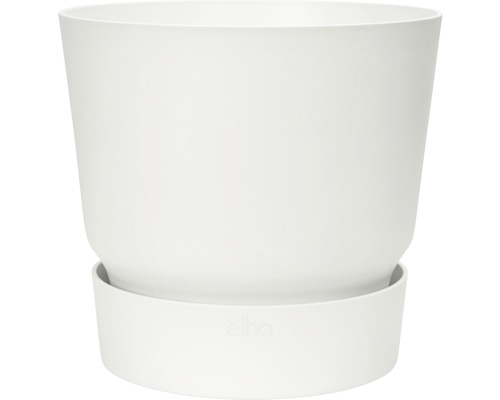 Witte kunststof bloempot