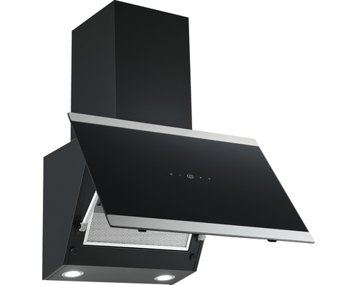 Afzuigkap met glazen afdekking en verlichting