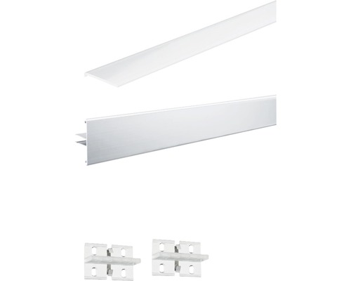 LED lichtprofiel met afdekking en houders