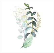 Aquarelschilderij van eucalyptus en gebladerte