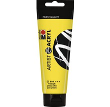 Marabu kunstenaarsacrylverf tube primaire geel