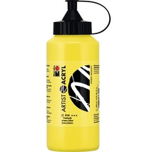 Marabu Artist Acrylverf primaire geel in een fles van 500 ml