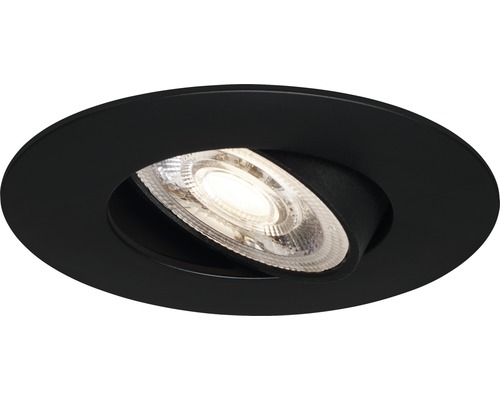 Draaibare inbouwspot voor plafond in ronde vorm