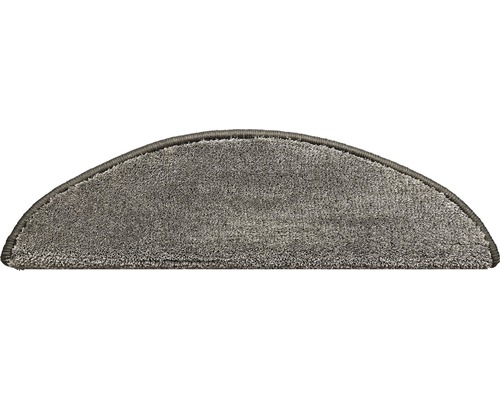 Trapmat Sweet grijs 20x56 cm Halfronde trapmat van tapijt