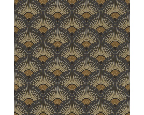RASCH Vliesbehang 637625 Kimono exotic zwart