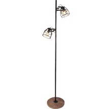 Vloerlamp met twee lampen in rasterontwerp