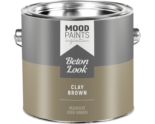 MOODPAINTS Muurverf Betonlook clay brown 2,5 l
