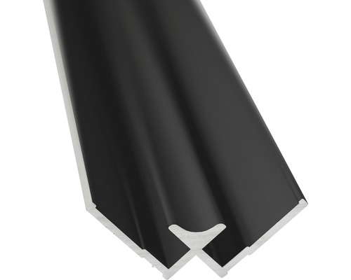 Zwart aluminium profiel voor interieurbouw