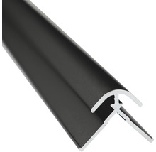 Zwart aluminium hoekprofiel