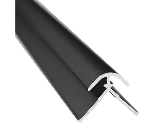 Zwart aluminium hoekprofiel