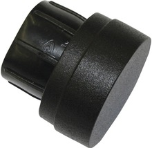 GARDINIA Industrial Home eindkap zwart ø 25 mm 2 stuks