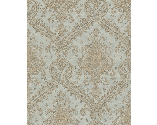 RASCH Vliesbehang 420531 classic-chic blauw Behang met decoratief patroon