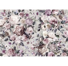 Bloemenbehang met rozen en pioenen
