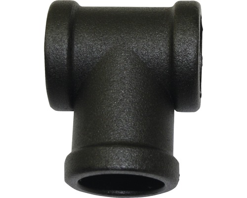 T-stuk van zwart tempergietijzer