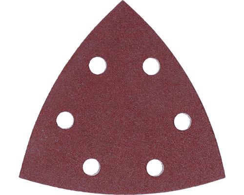 BOSCH Deltaschuurblad F460 Best for Wood and Paint 93 mm K120, 5 stuks Driehoekig schuurpapier met gaten
