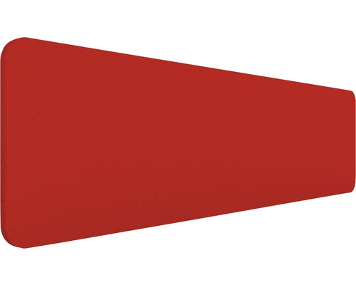 Bureauscherm Akustix 400x1200 mm rood