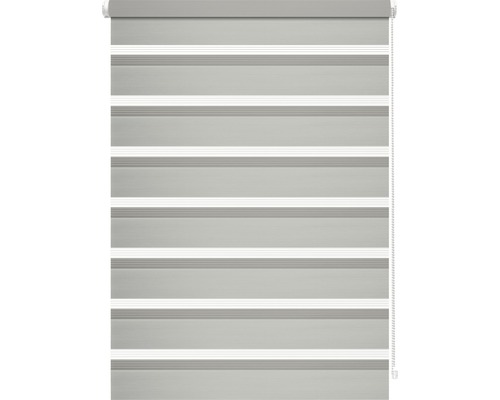 Duo rolgordijn lichtdoorlatend met klembevestiging grijs 60x150 cm Grijs rolgordijn voor raam voor lichtregeling