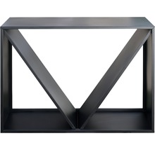 Decoratieve metalen plank met geometrisch ontwerp
