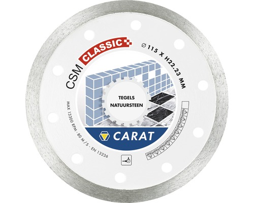 CARAT Cirkelzaagblad tegels Ø 115x22,23 mm