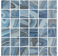 Vierkante glazen mozaïektegels met marmerpatroon