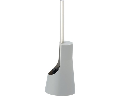 Toiletborstel met houder van kunststof en metalen steel