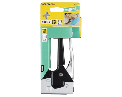 Wolfcraft Tacocraft 6 handtacker inclusief 1000 nietjes type 053
