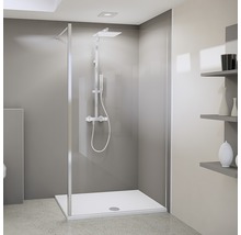 BREUER Inloopdouche Panorama chroom 160 cm helder glas