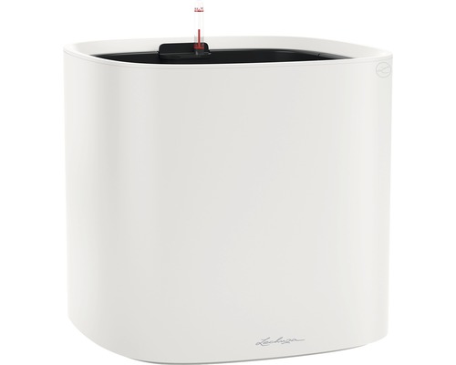 LECHUZA All-in-One Set Bloempot Color Pila Kunststof wit Ø 35 cm H 32,6 cm Lechuza Classico plantenbak met bewateringssysteem