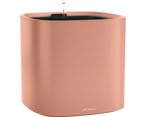 LECHUZA All-in-One Set Bloempot Color Pila Kunststof lichtroze Ø 35 cm H 32,6 cm Plantenbak met waterniveau-indicator