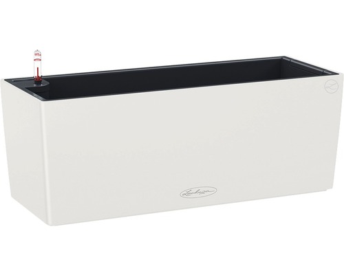 LECHUZA All-in-One Set Balkonbak Color Balconera Kunststof grijs 50x19x19 cm Rechthoekige plantenbak met waterniveau-indicator