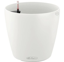 Witte plantenpot met waterniveau-indicator
