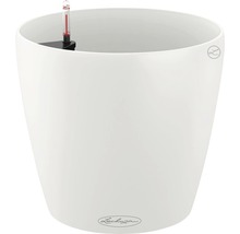 Witte plantenpot met waterniveau-indicator