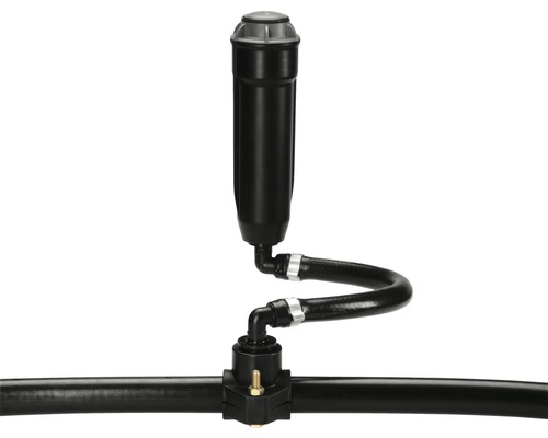 Druppelirrigatiesysteem met filter en slangaansluiting