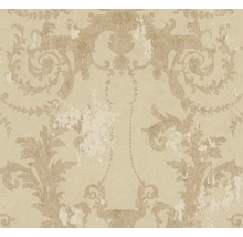 Behang met bloemmotief in vintage stijl