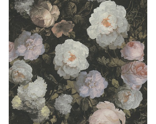 A.S. CRÉATION Vliesbehang 37650-5 History of Art natuur Bloemenbehang met rozen en hortensiamotief